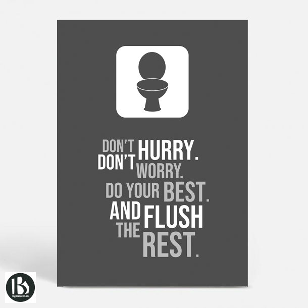 Flush The Rest - Sjove plakater