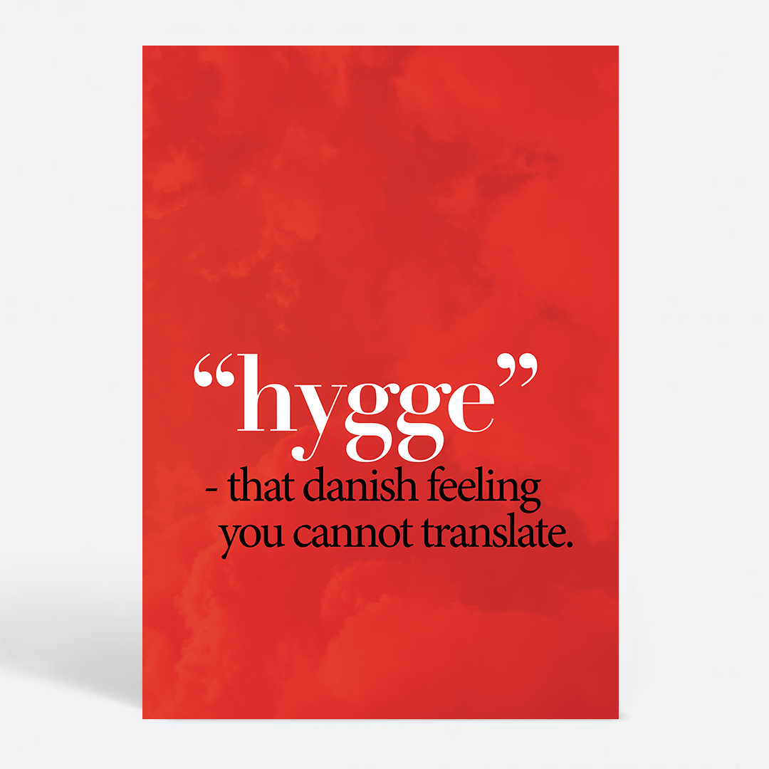 That Danish Feeling - Bestil hyggelige plakat her - Fra 99 dkk