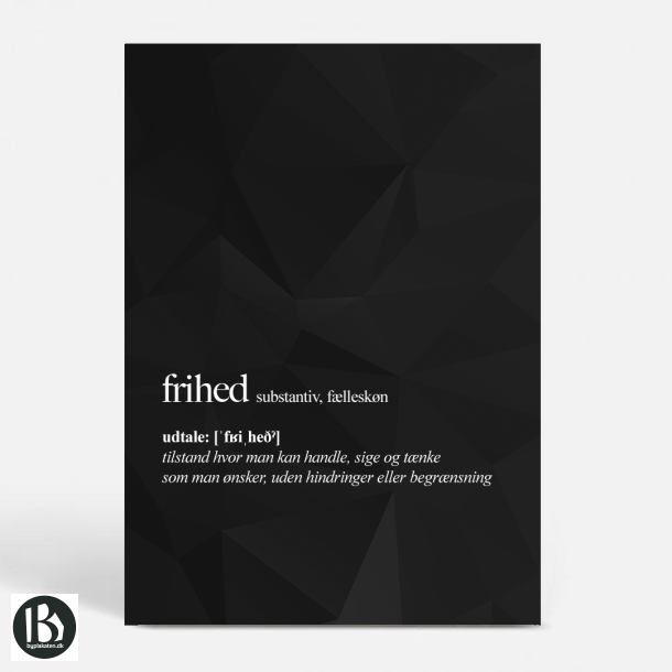 Frihed - Opslagsord (SORT) - Citater