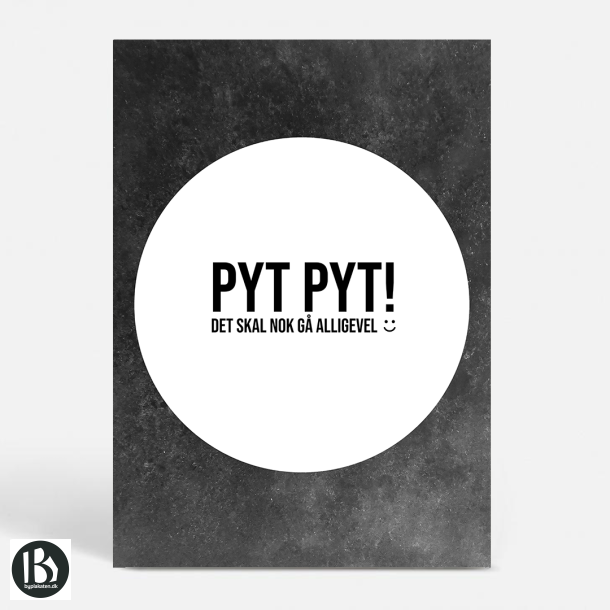 Pytplakaten - Hvid - Sjove plakater