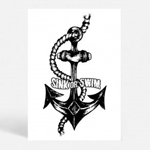 Sink or Swim - Hvid - Motivation