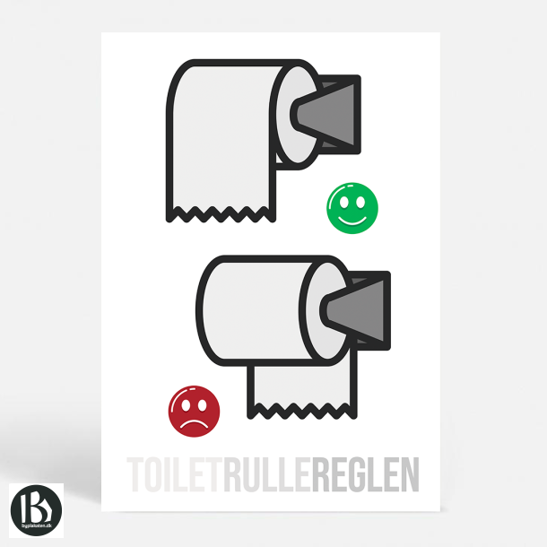 TOILETRULLEREGLEN - Sjove plakater