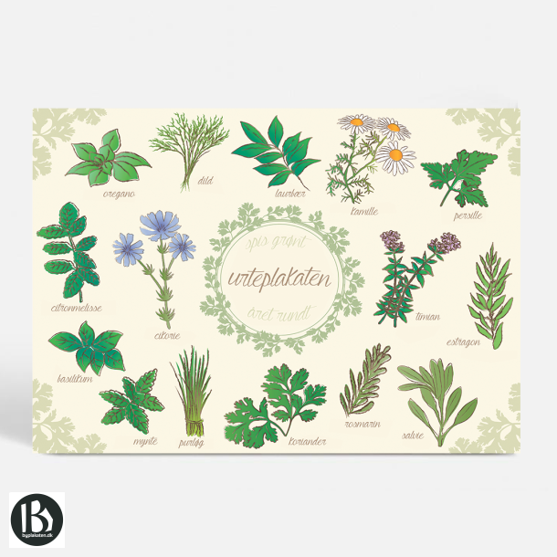 Urtehaven - K�kkenplakat - Livsstil