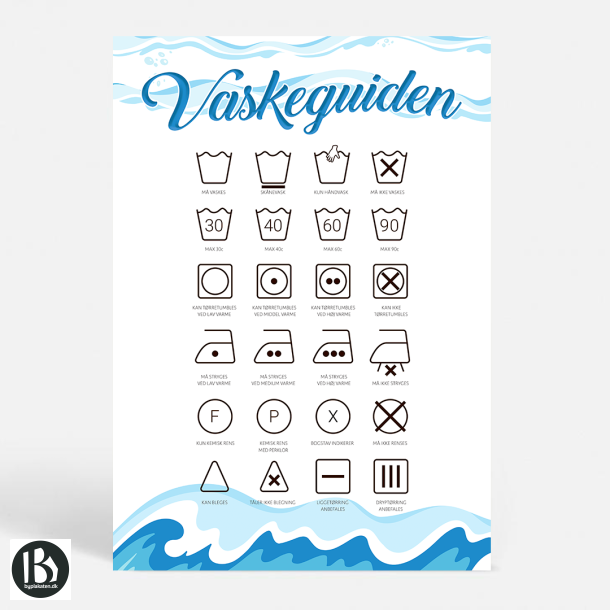 Vaskeguiden - Lys - Sjove plakater