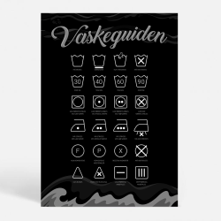 Vaskeguiden - Mrk - Sjove plakater