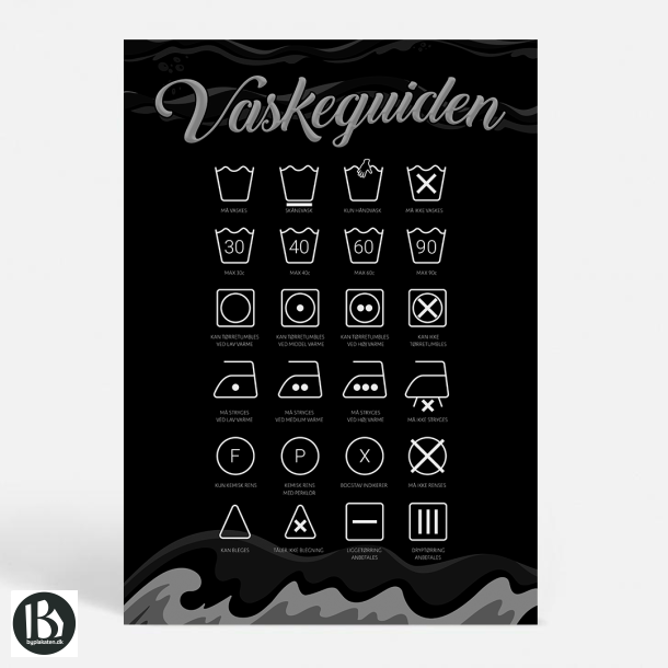 Vaskeguiden - Mrk - Sjove plakater