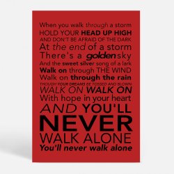 Never Walk Alone - Citater