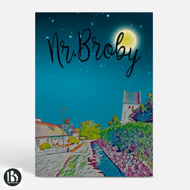 Nr. Broby (5672) - Kunstnerisk - by Night